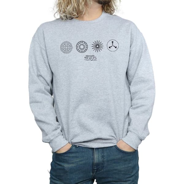 Fantastic Beasts Mens Circular Icons Sweatshirt