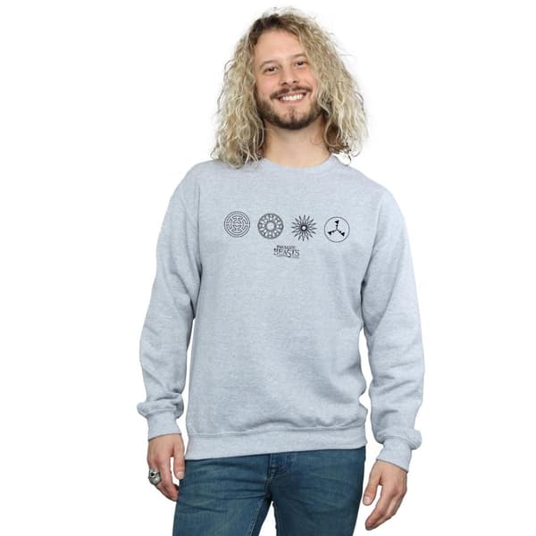 Fantastic Beasts Mens Circular Icons Sweatshirt