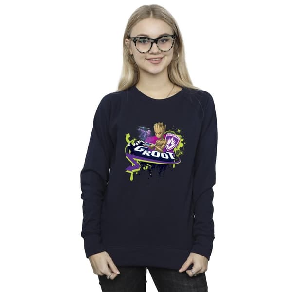 Marvel Womens/Ladies Guardians Of The Galaxy Groot Gaming Holo Sweatshirt