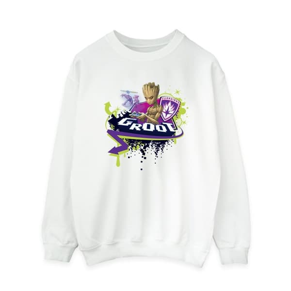 Marvel Womens/Ladies Guardians Of The Galaxy Groot Gaming Holo Sweatshirt