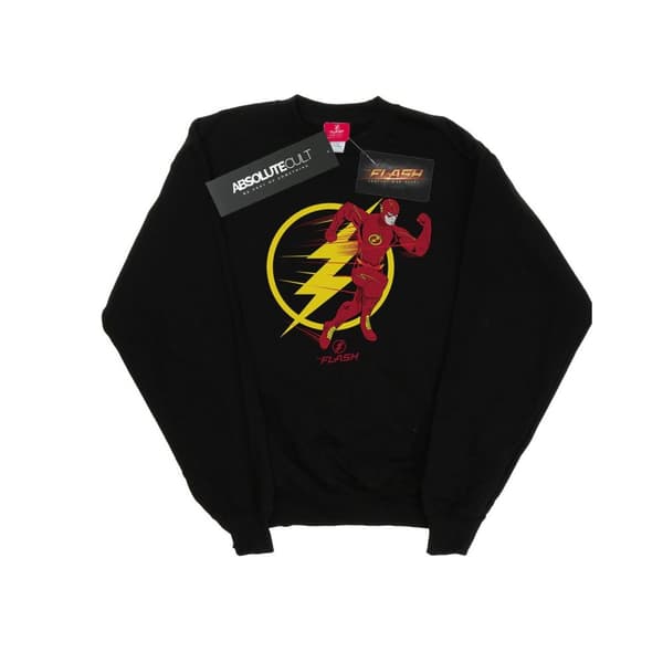 DC Comics Mens The Flash Running Emblem Sweatshirt