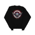 Miniatyrbild 1 av 3: Marvel Girls Falcon And The Winter Soldier Captain America Sköld Pose Sweatshirt