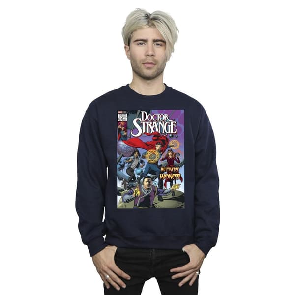 Marvel Mens Doctor Strange Comic Circles Sweatshirt