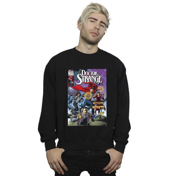 Marvel Mens Doctor Strange Comic Circles Sweatshirt