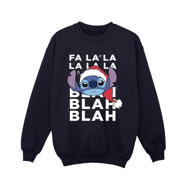 Disney Boys Lilo And Stitch Christmas Blah Blah Blah Sweatshirt