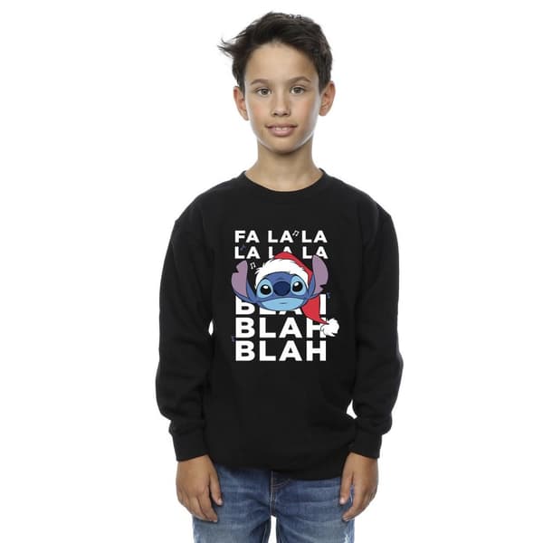 Disney Boys Lilo And Stitch Christmas Blah Blah Blah Sweatshirt