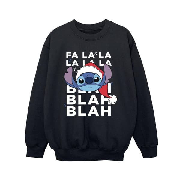 Disney Boys Lilo And Stitch Christmas Blah Blah Blah Sweatshirt
