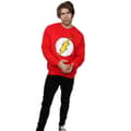 Miniatyrbilde 4 av 5: DC Comics Mens Flash Distressed Logo Sweatshirt