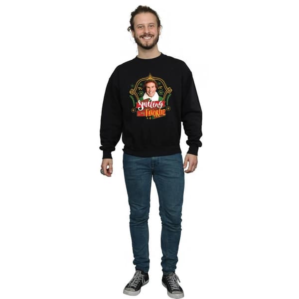Elf Buddy Smiling-tröja, herr