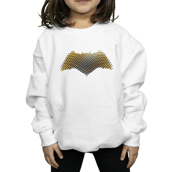 DC Comics Girls Justice League Movie Batman Logo Textured Sweatshirt