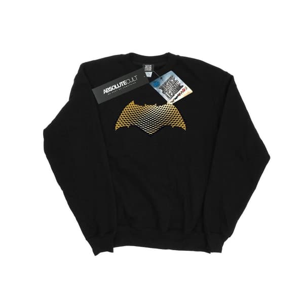 DC Comics Girls Justice League Movie Batman Logo Textured Sweatshirt