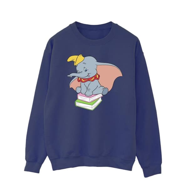 Disney Mens Dumbo Sitter På Böcker Sweatshirt
