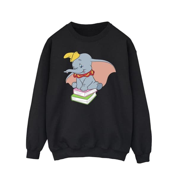 Disney Mens Dumbo Sitter På Böcker Sweatshirt