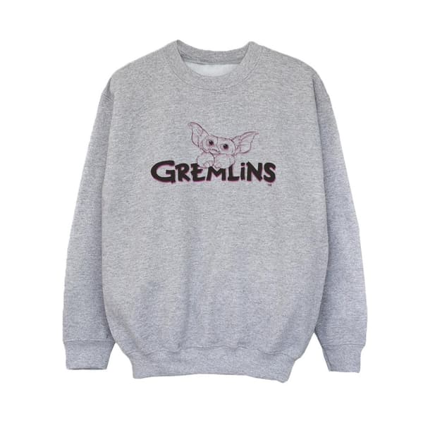 The Gremlins Sweatshirt med logotyp och linjer för pojkar