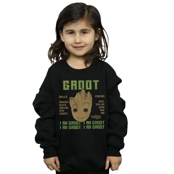 Marvel Girls Guardians Of The Galaxy Vol. 2 Groot Skills Sweatshirt