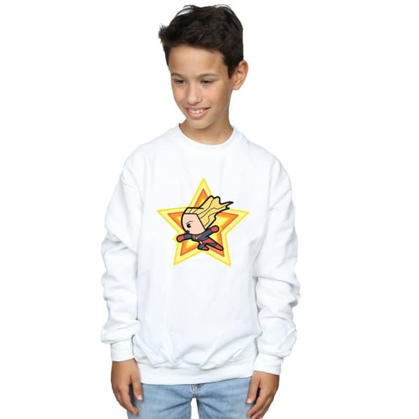 Marvel Boys Kawaii Captain Marvel Sweatshirt