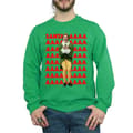 Miniatyrbilde 3 av 5: Elf Mens Buddy Santa Scream Sweatshirt