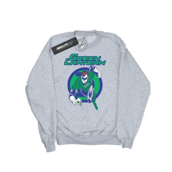 DC Comics Mens Green Lantern Leap Sweatshirt