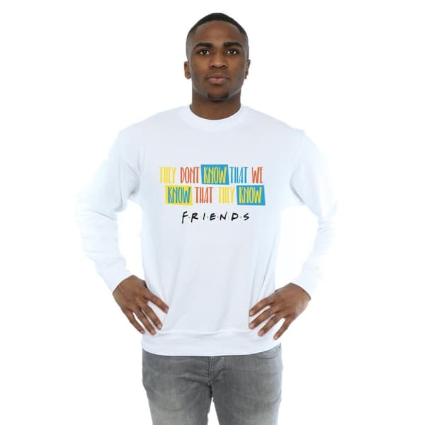 Friends Mens They Don´t Know Script Sweatshirt