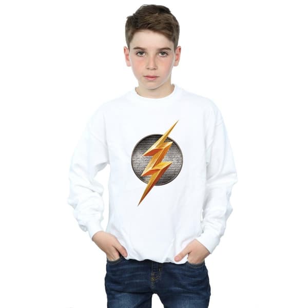 DC Comics Boys Justice League Movie Flash Emblem Sweatshirt