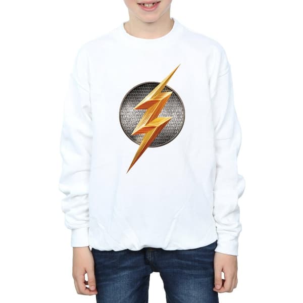 DC Comics Boys Justice League Movie Flash Emblem Sweatshirt