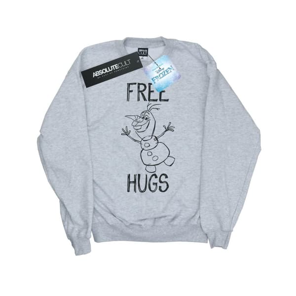 Disney Mens Frozen Olaf Free Hugs Sweatshirt