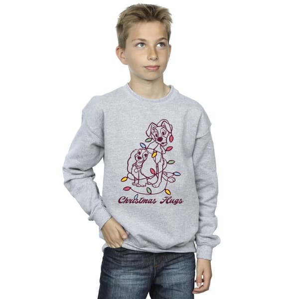 Disney Pojkar Lady And The Trump Christmas Hugs Sweatshirt