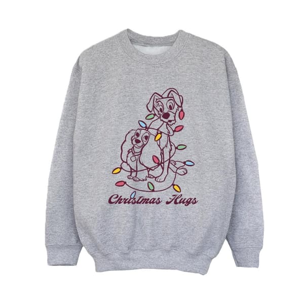 Disney Pojkar Lady And The Trump Christmas Hugs Sweatshirt