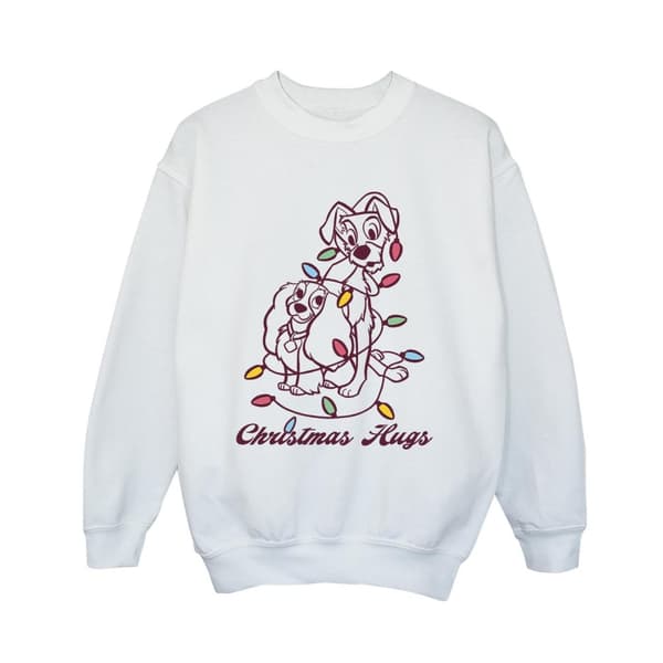 Disney Pojkar Lady And The Trump Christmas Hugs Sweatshirt
