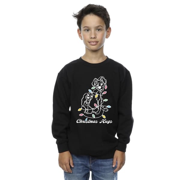 Disney Pojkar Lady And The Trump Christmas Hugs Sweatshirt
