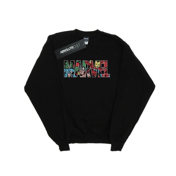 Marvel Comics Sweatshirt med logotyp och insida för flickor