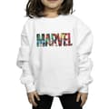 Miniatyrbild 3 av 5: Marvel Comics Sweatshirt med logotyp och insida för flickor