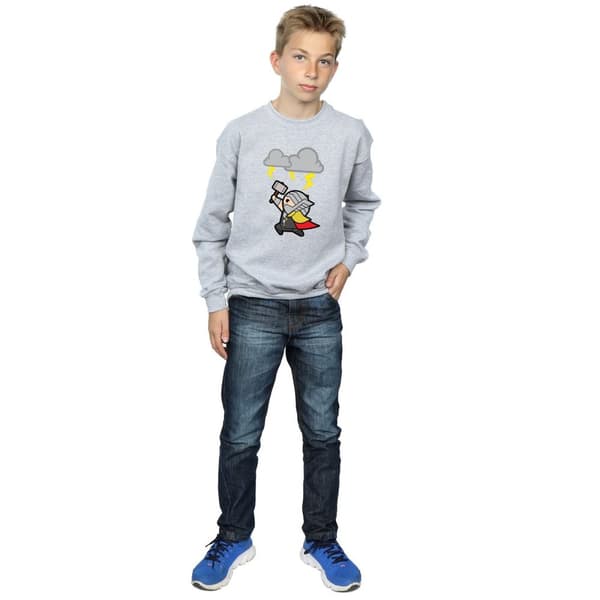 Marvel Boys Kawaii Thor God Of Thunder Sweatshirt