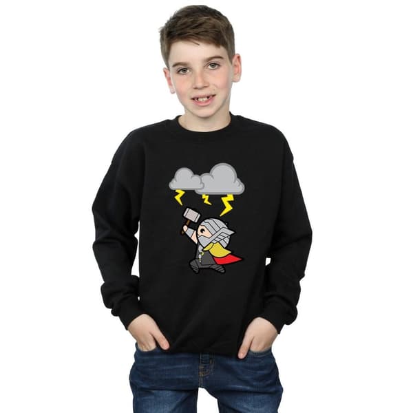 Marvel Boys Kawaii Thor God Of Thunder Sweatshirt
