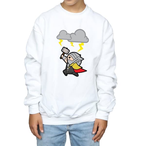 Marvel Boys Kawaii Thor God Of Thunder Sweatshirt