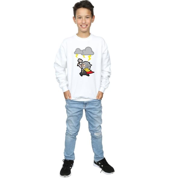 Marvel Boys Kawaii Thor God Of Thunder Sweatshirt