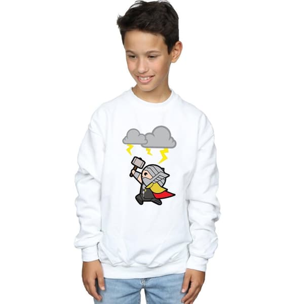 Marvel Boys Kawaii Thor God Of Thunder Sweatshirt