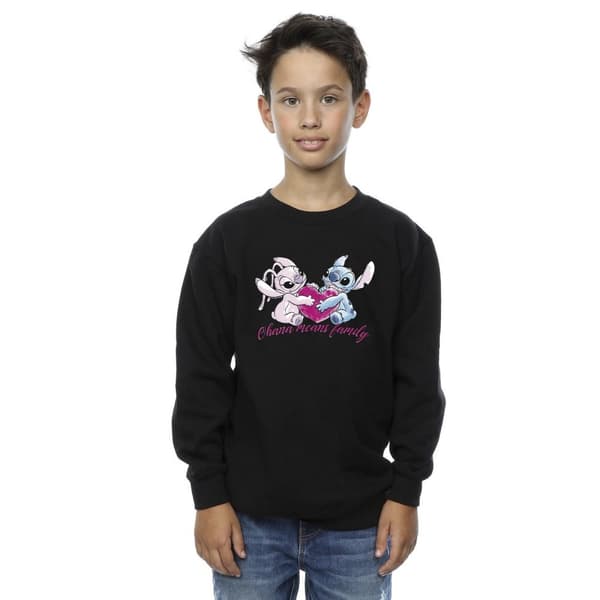 Disney Boys Lilo And Stitch Ohana Heart With Angel Sweatshirt
