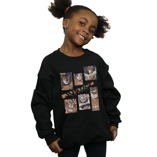 DC Comics Girls Justice League Rectangles Sweatshirt