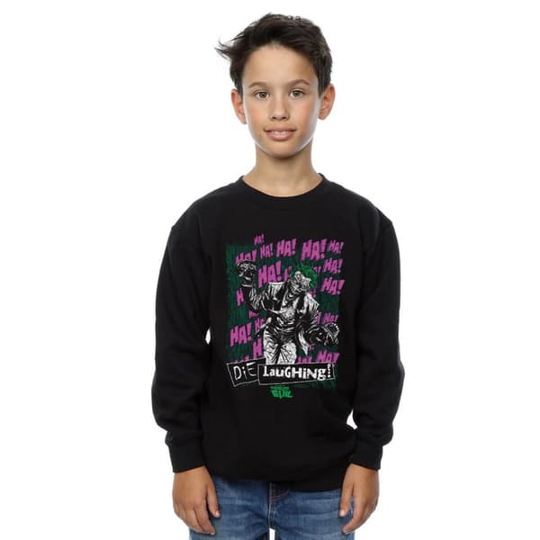 DC Comics Boys Justice League Joker Die Laughing Sweatshirt