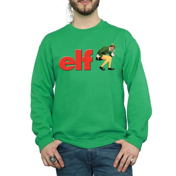 Elf Sweatshirt med Crouching-logotyp för herrar