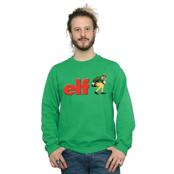 Elf Sweatshirt med Crouching-logotyp för herrar