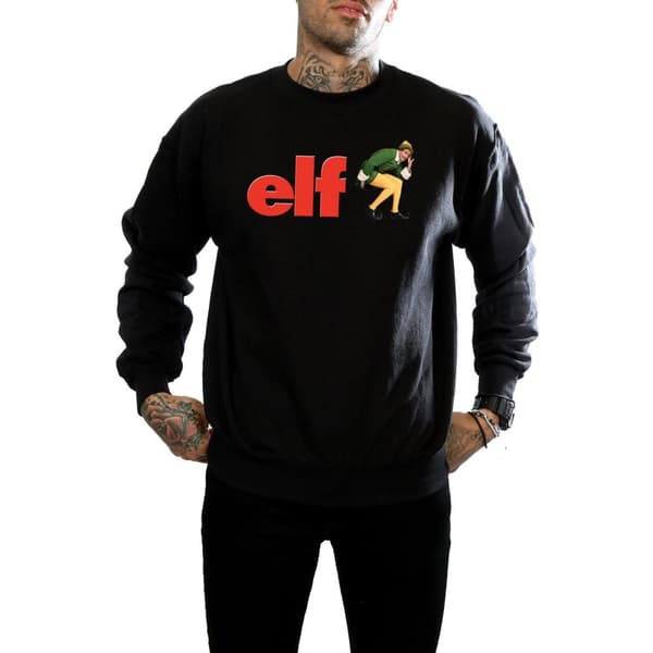 Elf Sweatshirt med Crouching-logotyp för herrar