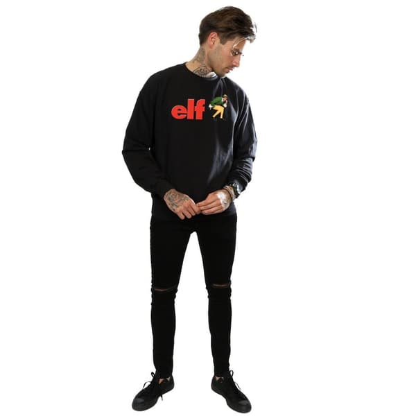 Elf Sweatshirt med Crouching-logotyp för herrar