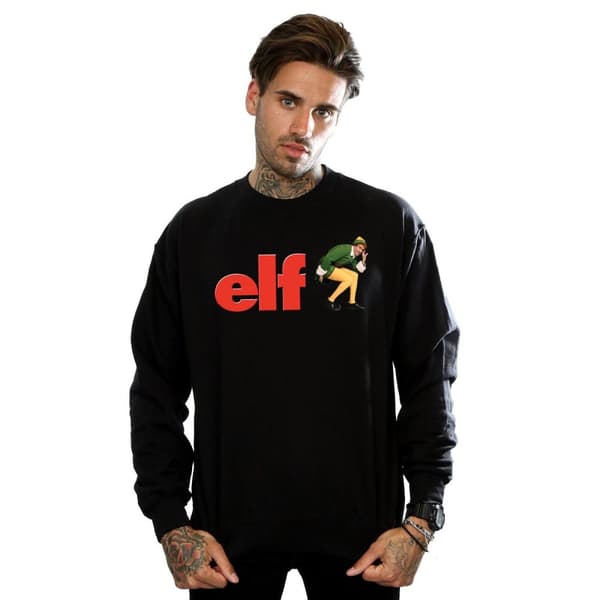 Elf Sweatshirt med Crouching-logotyp för herrar
