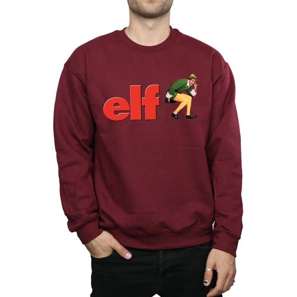 Elf Sweatshirt med Crouching-logotyp för herrar
