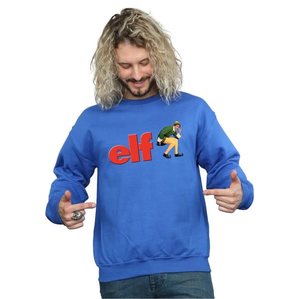 Elf Sweatshirt med Crouching-logotyp för herrar