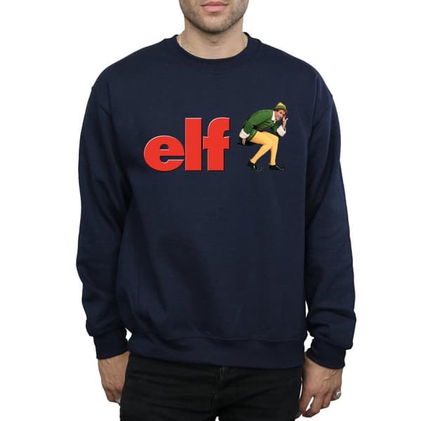 Elf Sweatshirt med Crouching-logotyp för herrar