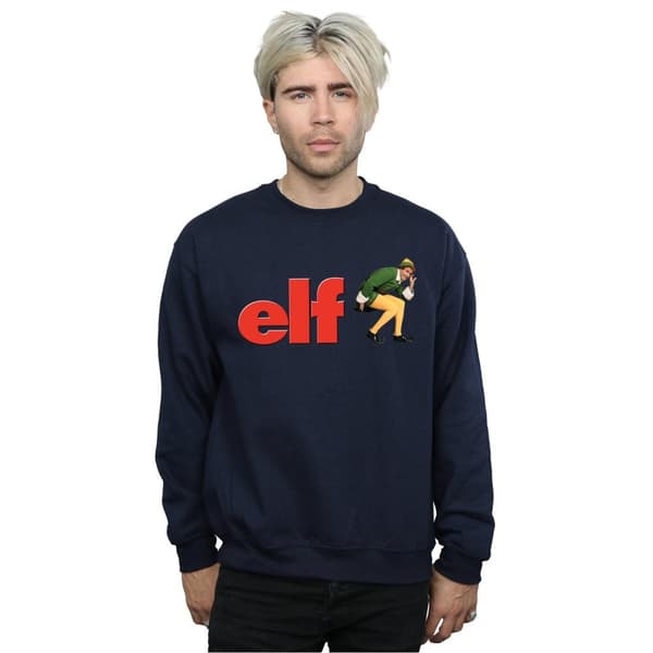 Elf Sweatshirt med Crouching-logotyp för herrar