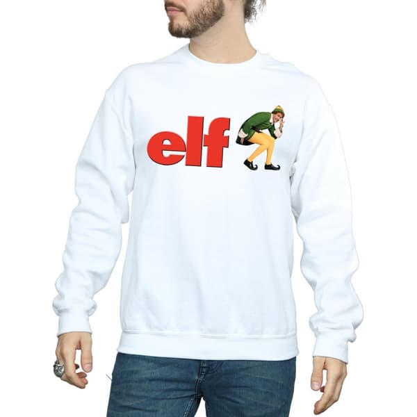 Elf Sweatshirt med Crouching-logotyp för herrar